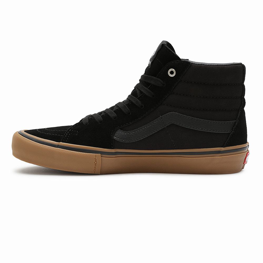 Tenis Botas Vans Sk8-Hi Pro Hombre Negras | MKV932764