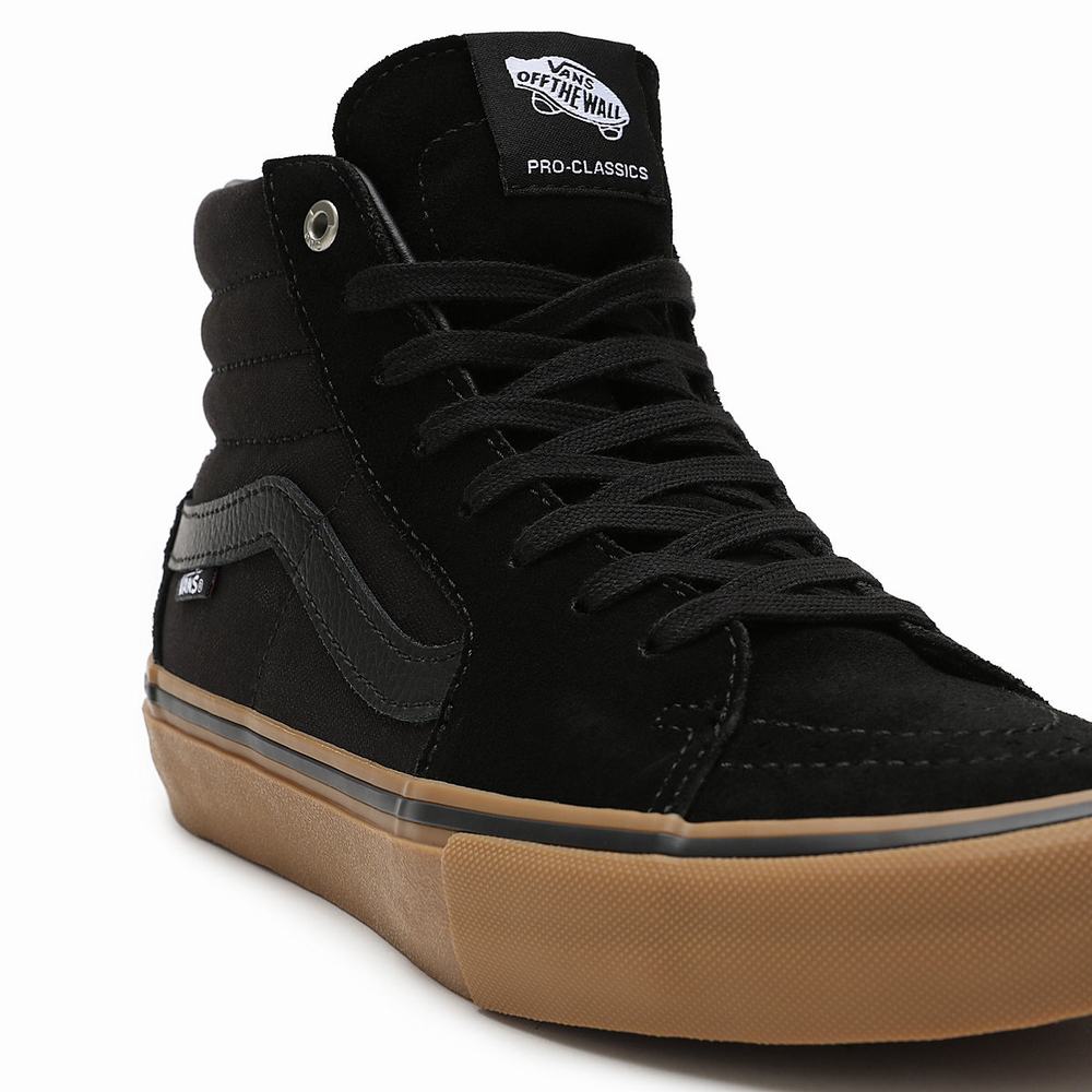 Tenis Botas Vans Sk8-Hi Pro Hombre Negras | MKV932764