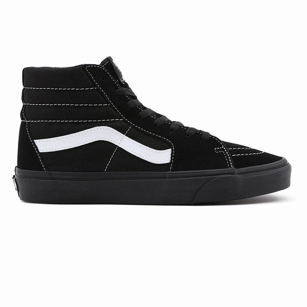 Tenis Botas Vans Sk8-Hi Suede/Canvas Hombre Negras | GYK167528