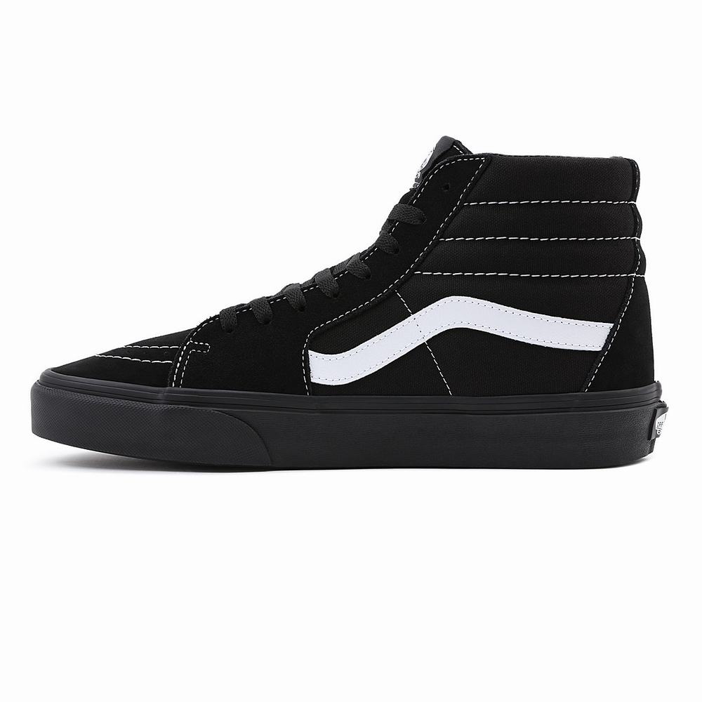 Tenis Botas Vans Sk8-Hi Suede/Canvas Hombre Negras | GYK167528