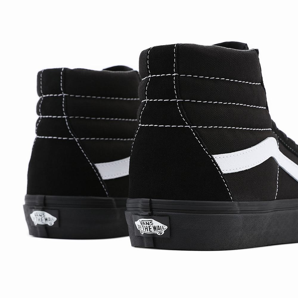 Tenis Botas Vans Sk8-Hi Suede/Canvas Hombre Negras | GYK167528