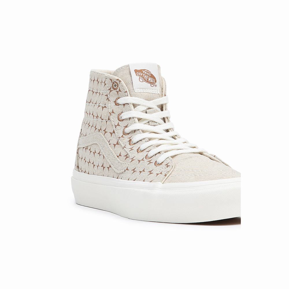 Tenis Botas Vans Sk8-Hi Tapered Hombre Beige | QIL587024