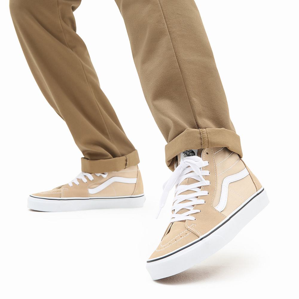 Tenis Botas Vans Sk8-Hi Tapered Hombre Blancas/Beige | ZQV471928