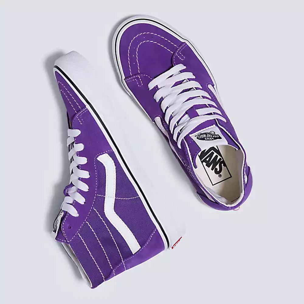 Tenis Botas Vans Sk8-Hi Tapered Hombre Moradas | ESZ957268