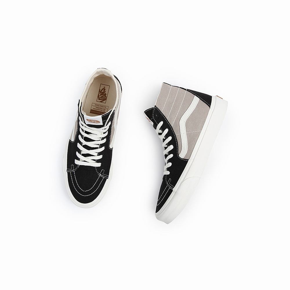 Tenis Botas Vans Sk8-Hi Tapered Hombre Negras/Gris | QET618370