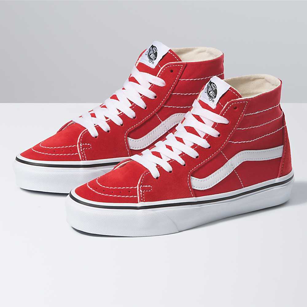 Tenis Botas Vans Sk8-Hi Tapered Hombre Rojas/Blancas | TXY143067