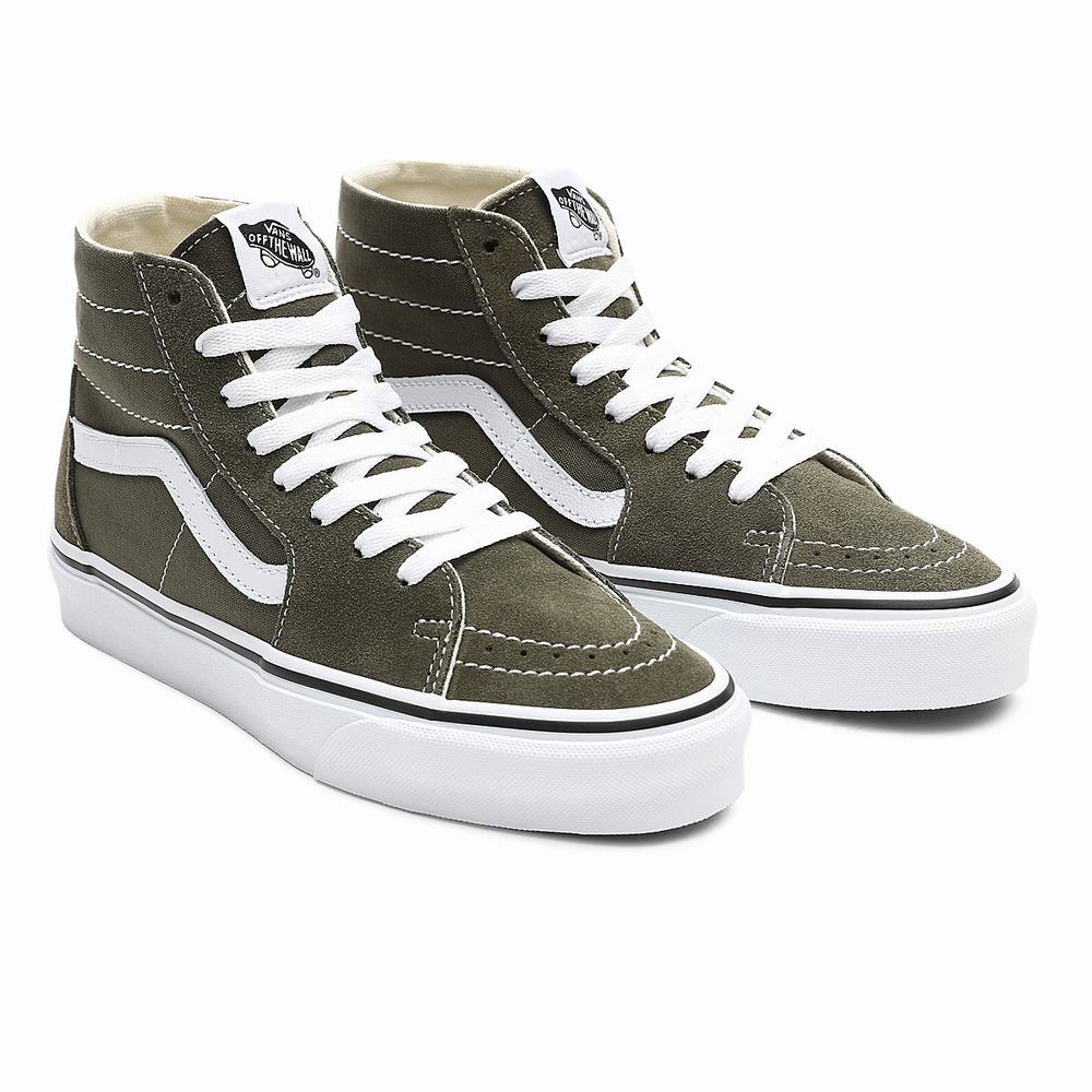 Tenis Botas Vans Sk8-Hi Tapered Hombre Verde | NYH738049