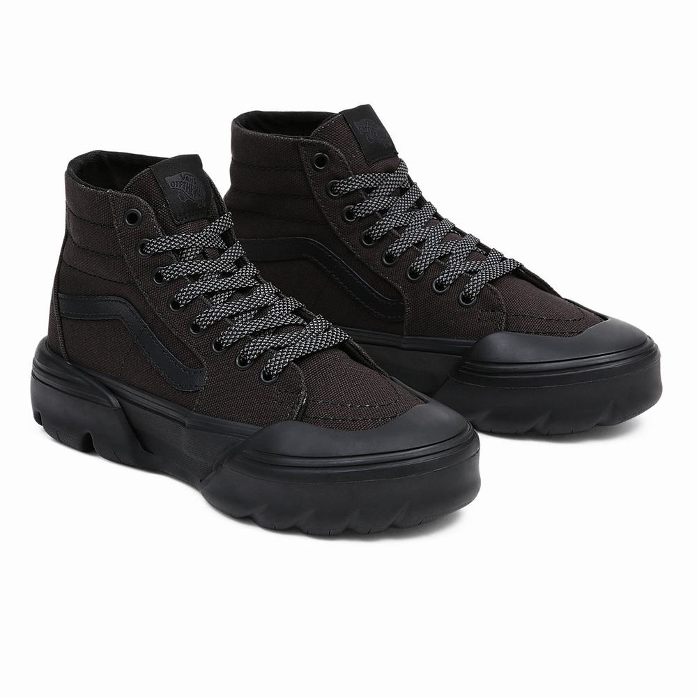 Tenis Botas Vans Sk8-Hi Tapered Modular Hombre Negras | CRA895216