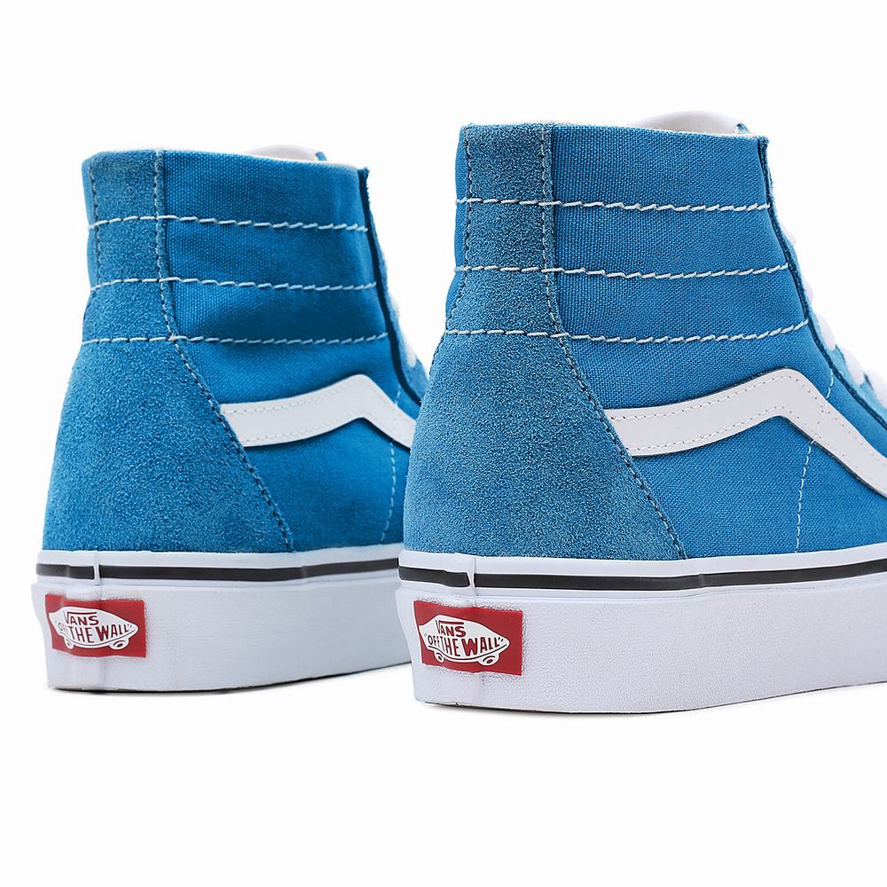 Tenis Botas Vans Sk8-Hi Tapered Mujer Azules | EHV518324