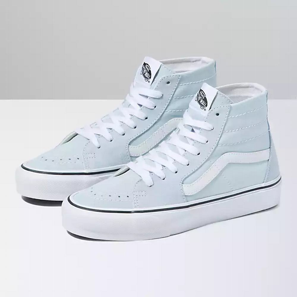 Tenis Botas Vans Sk8-Hi Tapered Mujer Azules | MKA235469