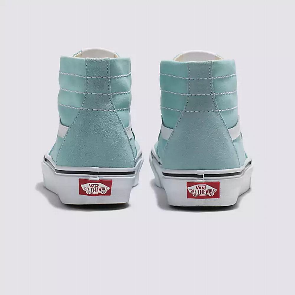 Tenis Botas Vans Sk8-Hi Tapered Mujer Azules | NHD625913