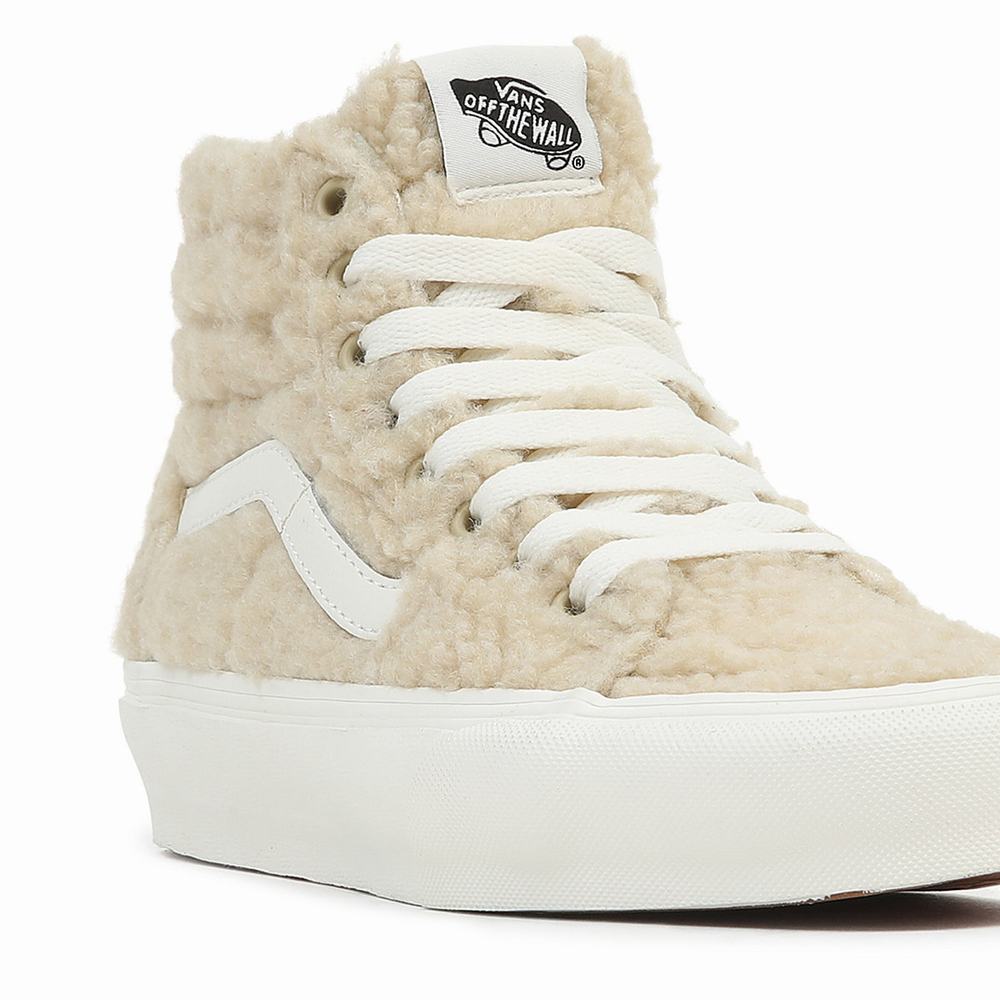 Tenis Botas Vans Sk8-Hi Tapered Mujer Beige | QTP538719