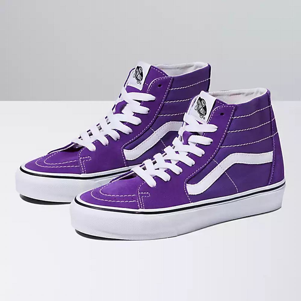 Tenis Botas Vans Sk8-Hi Tapered Mujer Moradas | FMJ564781