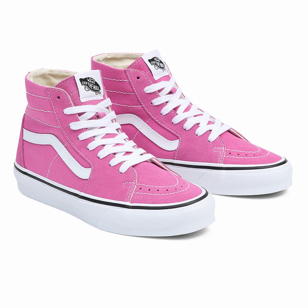 Tenis Botas Vans Sk8-Hi Tapered Mujer Rosas | KHL206319