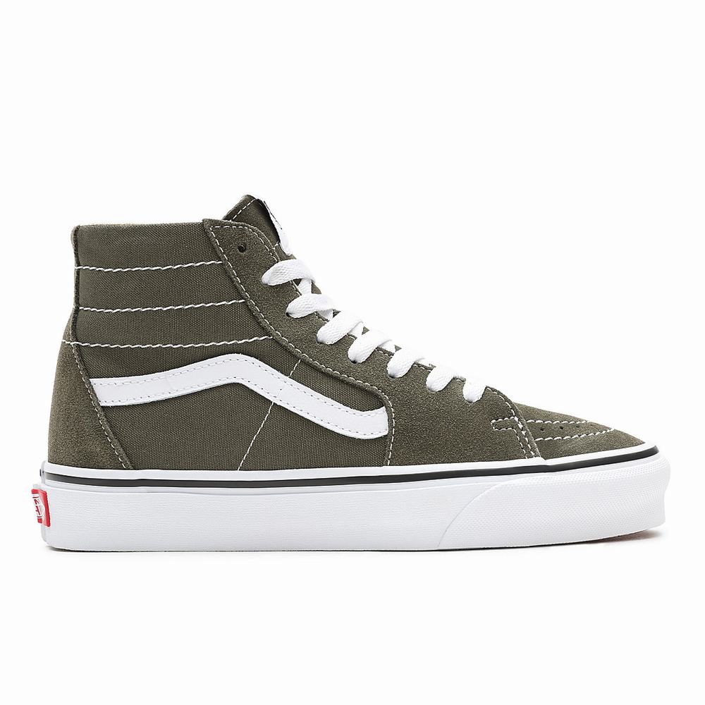 Tenis Botas Vans Sk8-Hi Tapered Mujer Verde | HGP685130