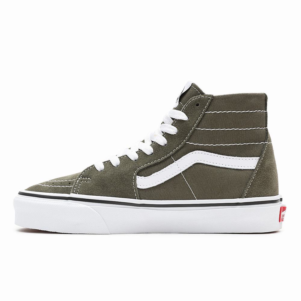 Tenis Botas Vans Sk8-Hi Tapered Mujer Verde | HGP685130