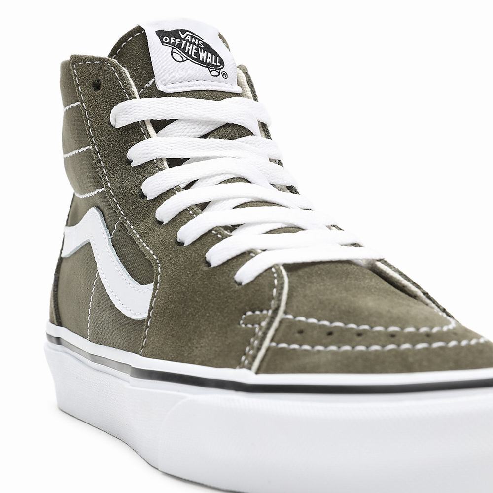 Tenis Botas Vans Sk8-Hi Tapered Mujer Verde | HGP685130