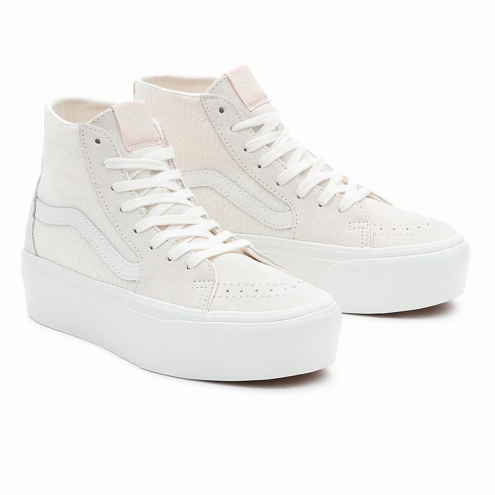 Tenis Botas Vans Sk8-Hi Tapered Stackform Hombre Rosas | AOB564128