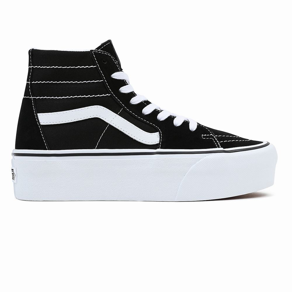 Tenis Botas Vans Sk8-Hi Tapered Stackform Hombre Negras | IVZ275891