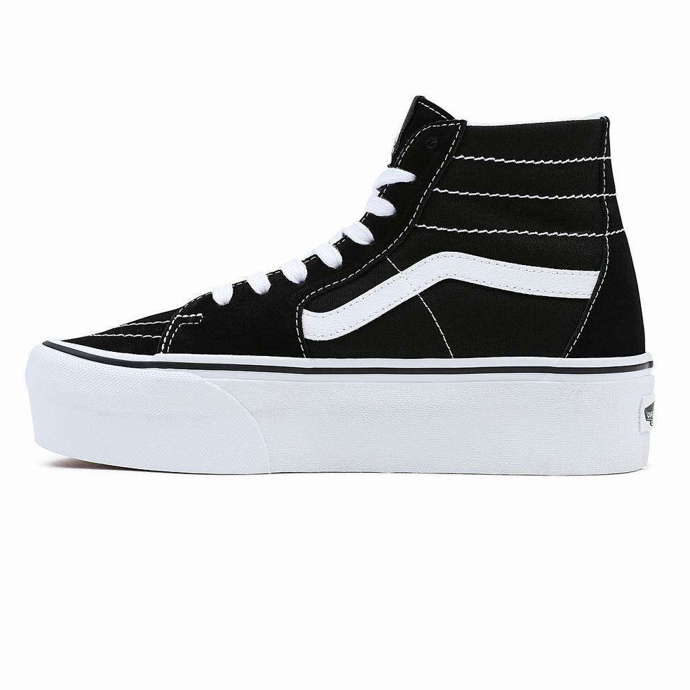 Tenis Botas Vans Sk8-Hi Tapered Stackform Hombre Negras | IVZ275891