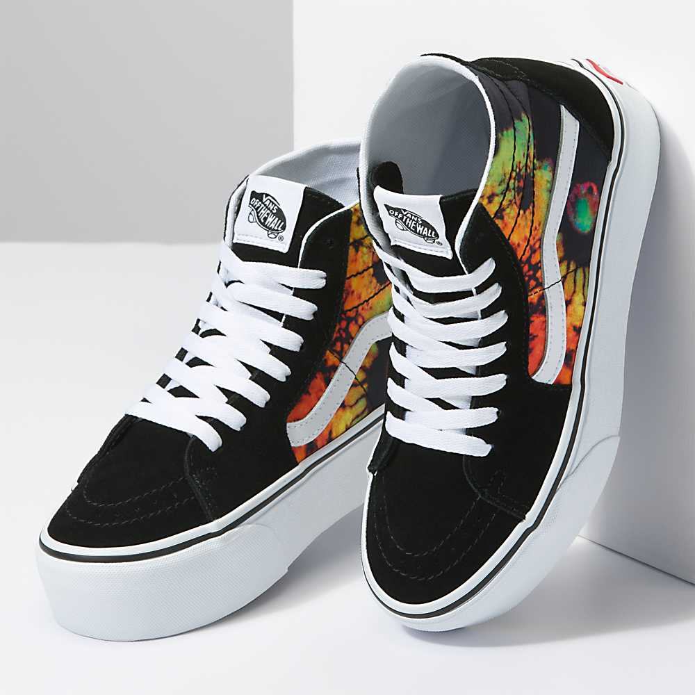 Tenis Botas Vans Sk8-Hi Tapered Stackform Mujer Negras/Multicolor | TLH631578