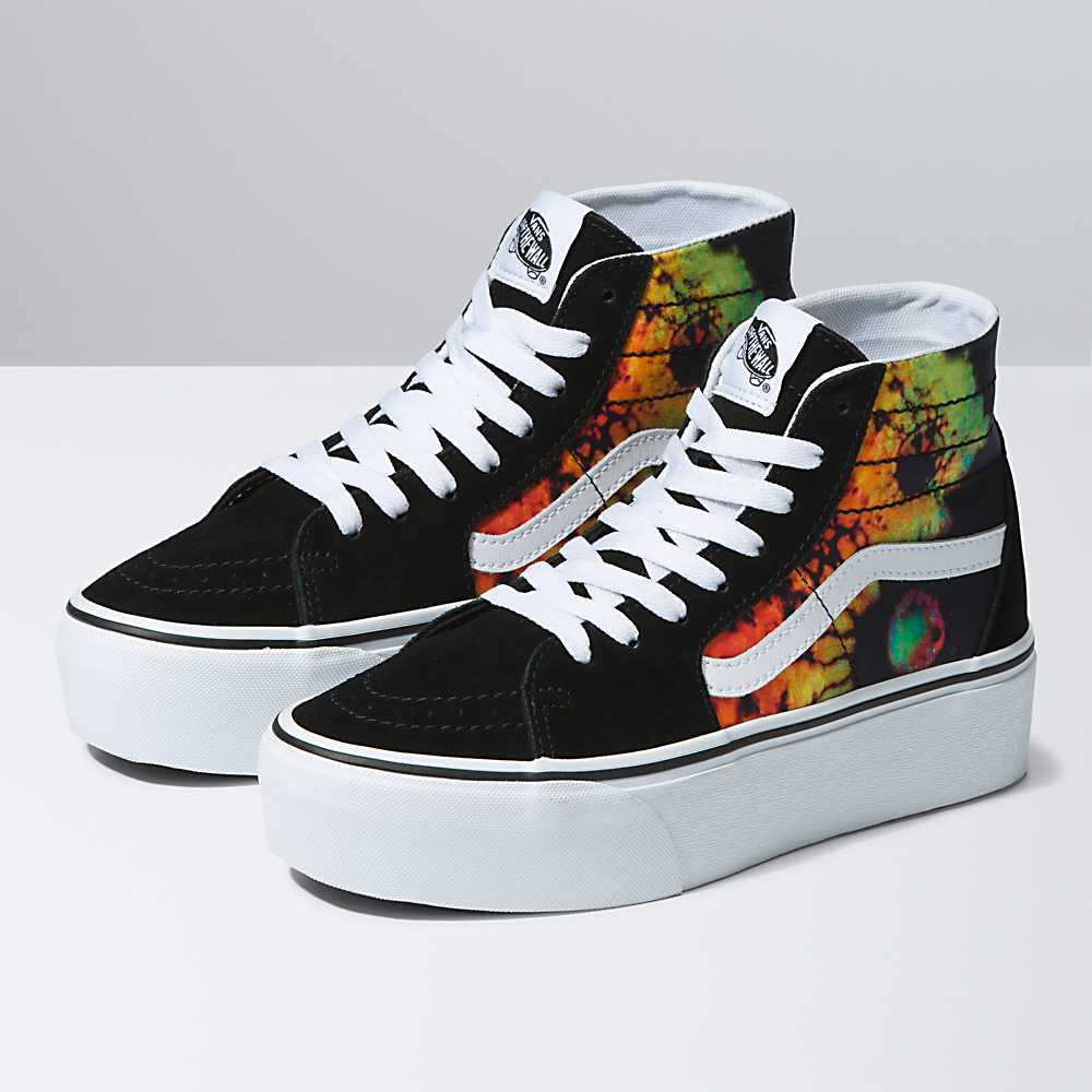 Tenis Botas Vans Sk8-Hi Tapered Stackform Mujer Negras/Multicolor | TLH631578