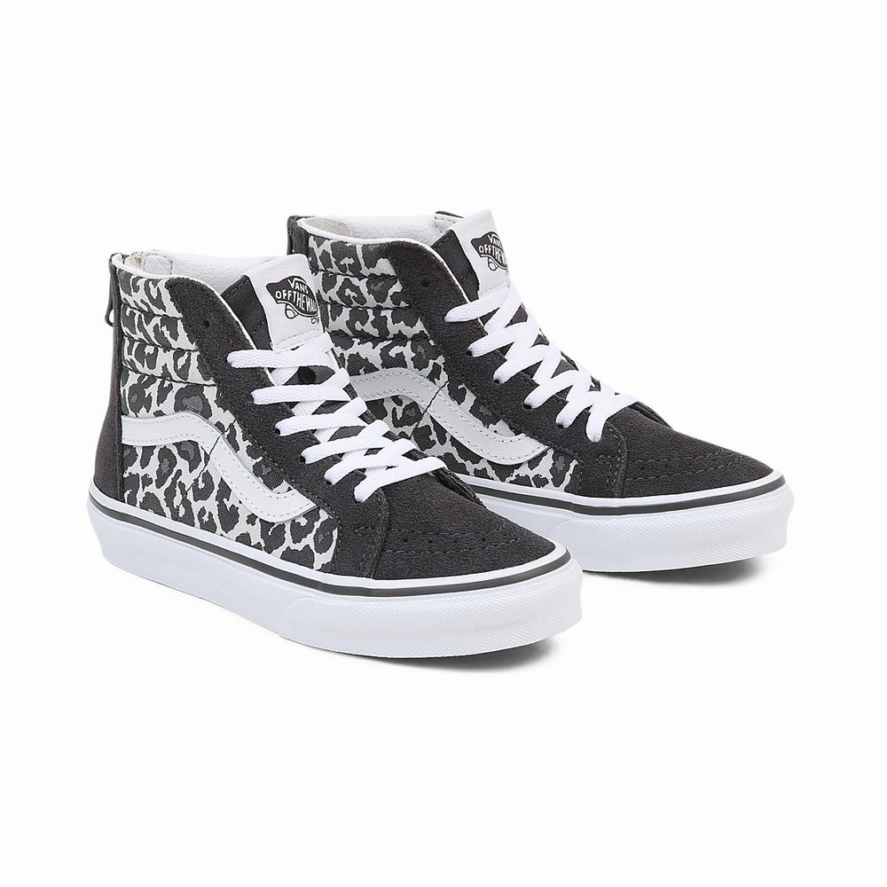 Tenis Botas Vans Sk8-Hi Zip (4-8 years) Niños Negras | PYO456378