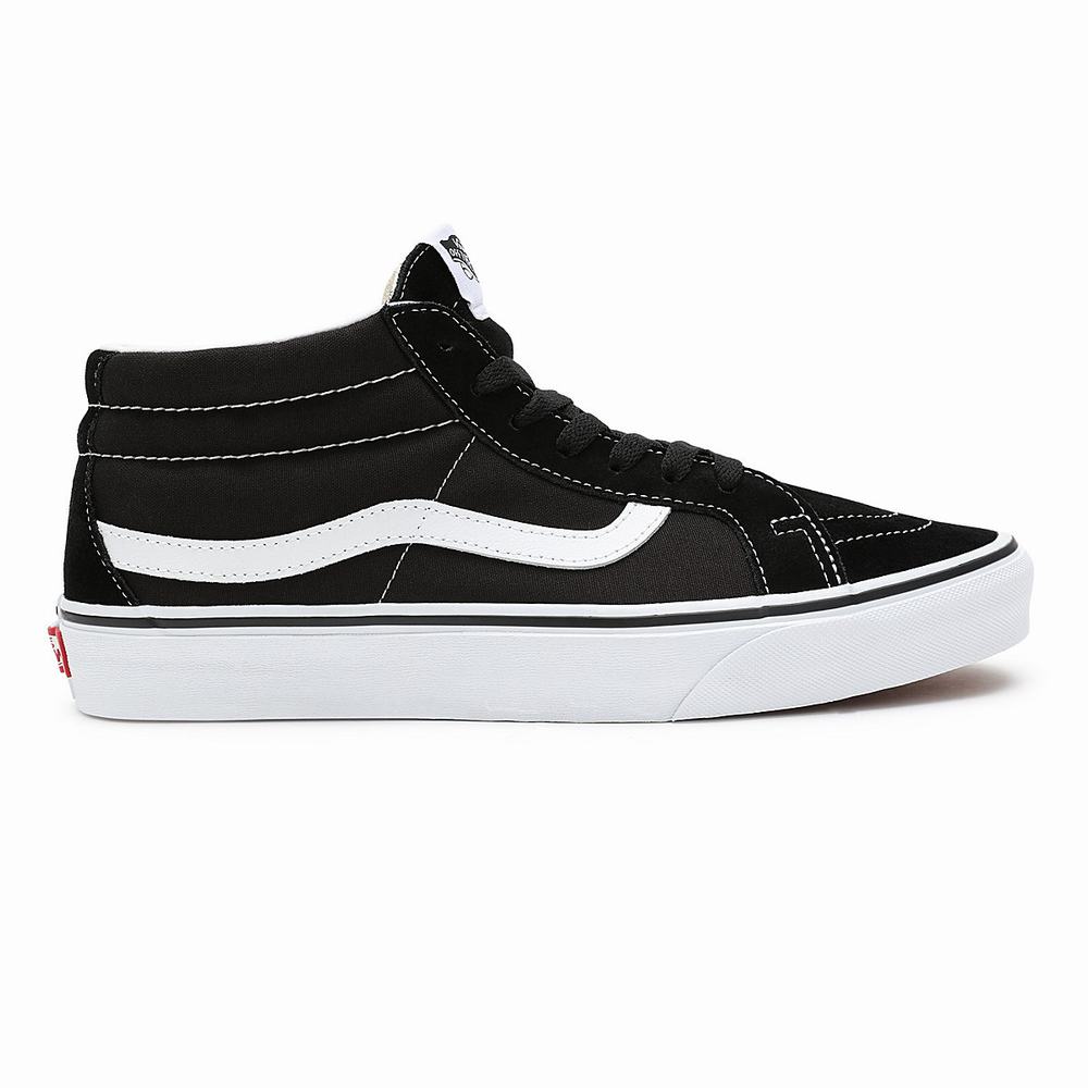 Tenis Botas Vans Sk8-Mid Reissue Hombre Negras | FDH826130