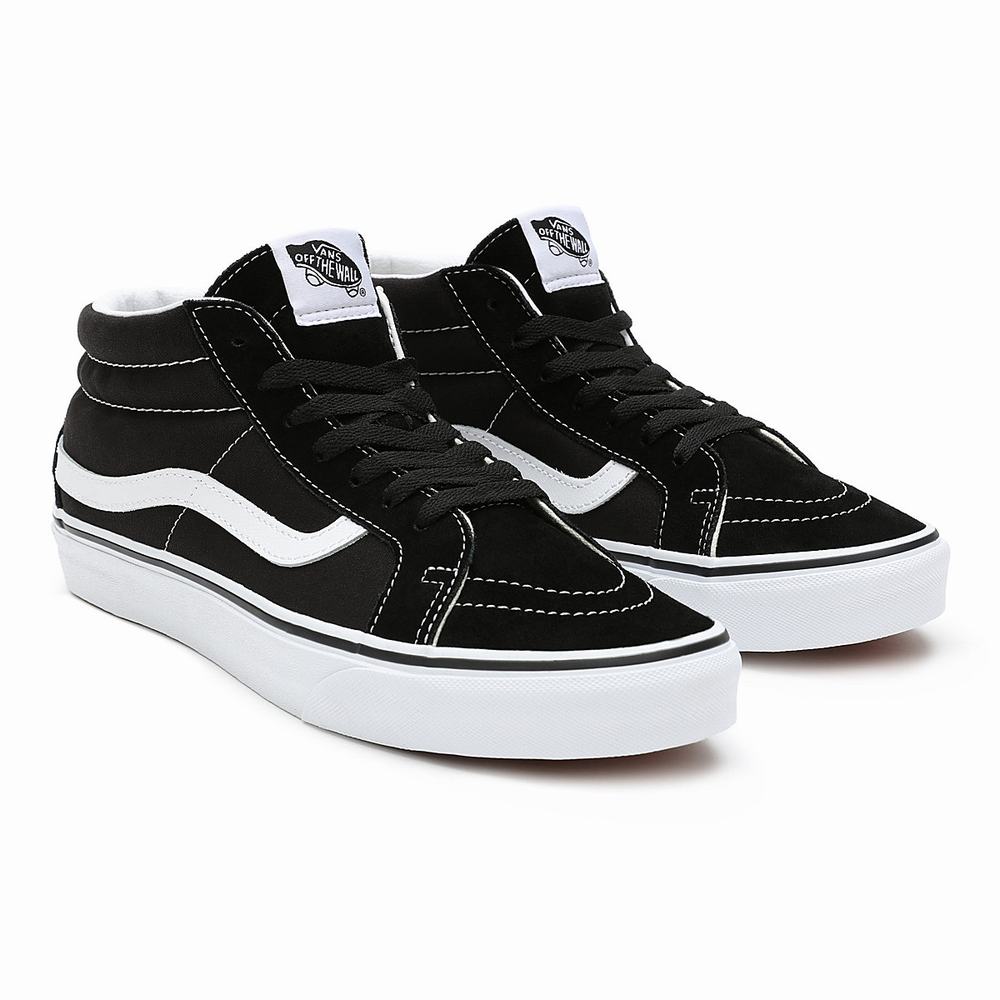 Tenis Botas Vans Sk8-Mid Reissue Hombre Negras | FDH826130