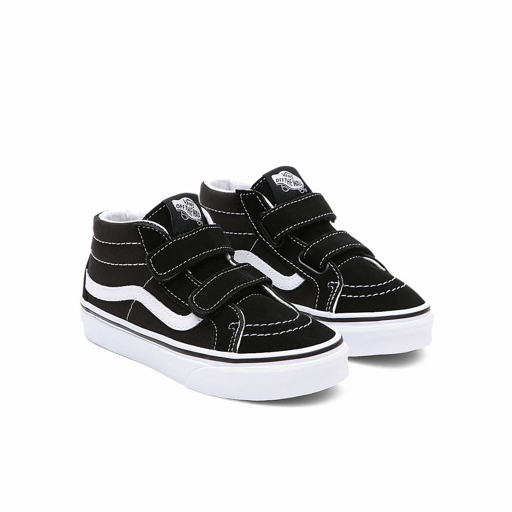 Tenis Botas Vans Sk8-Mid Reissue V (4-8 years) Niños Negras | FUA521760