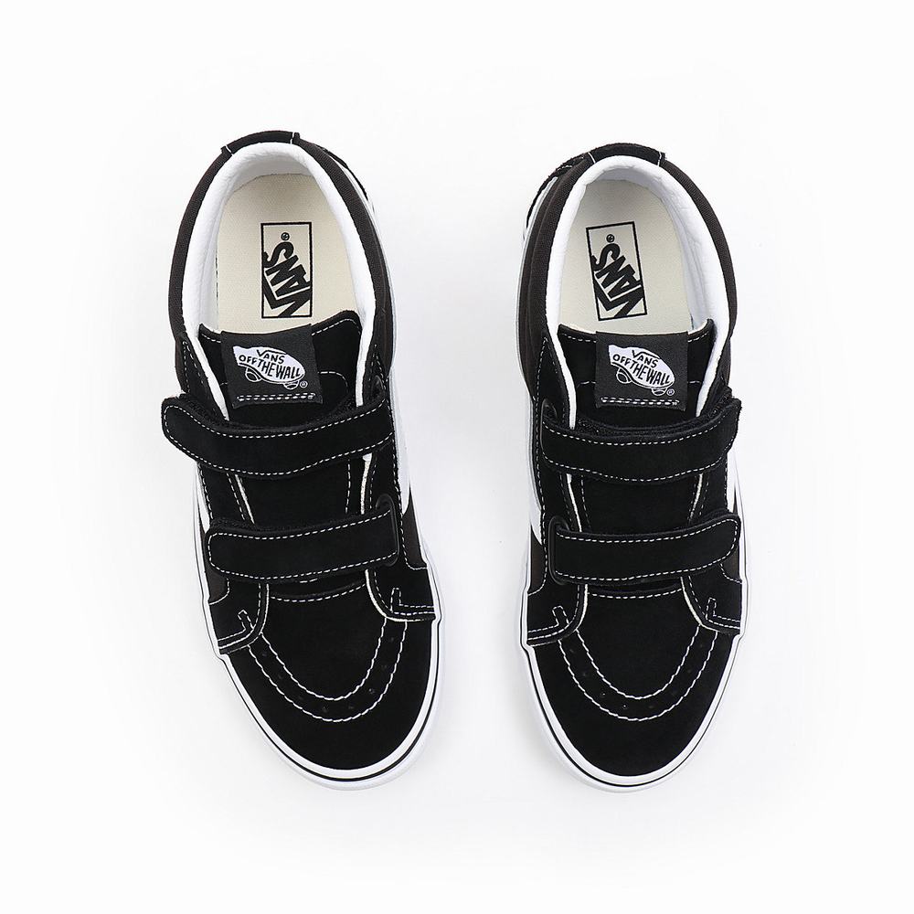 Tenis Botas Vans Sk8-Mid Reissue V (8-14+ years) Niños Negras | QOD904281