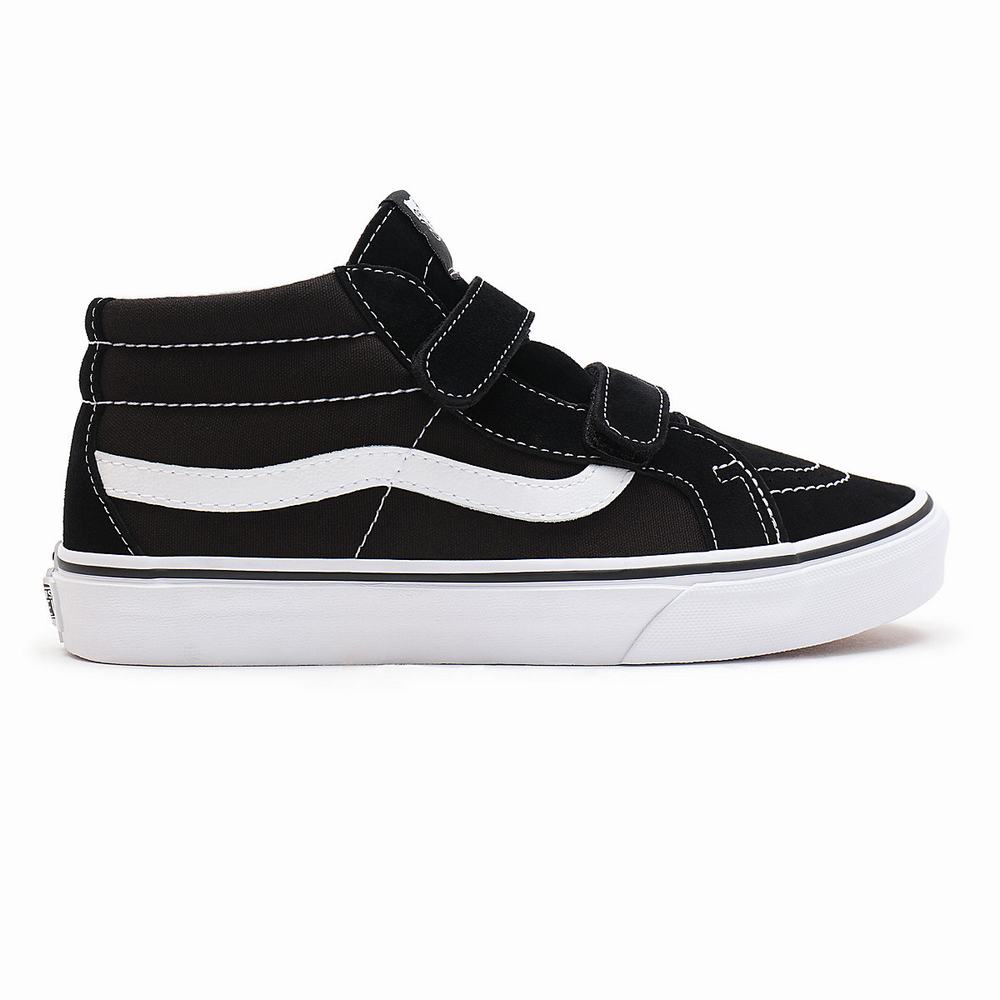 Tenis Botas Vans Sk8-Mid Reissue V (8-14+ years) Niños Negras | QOD904281