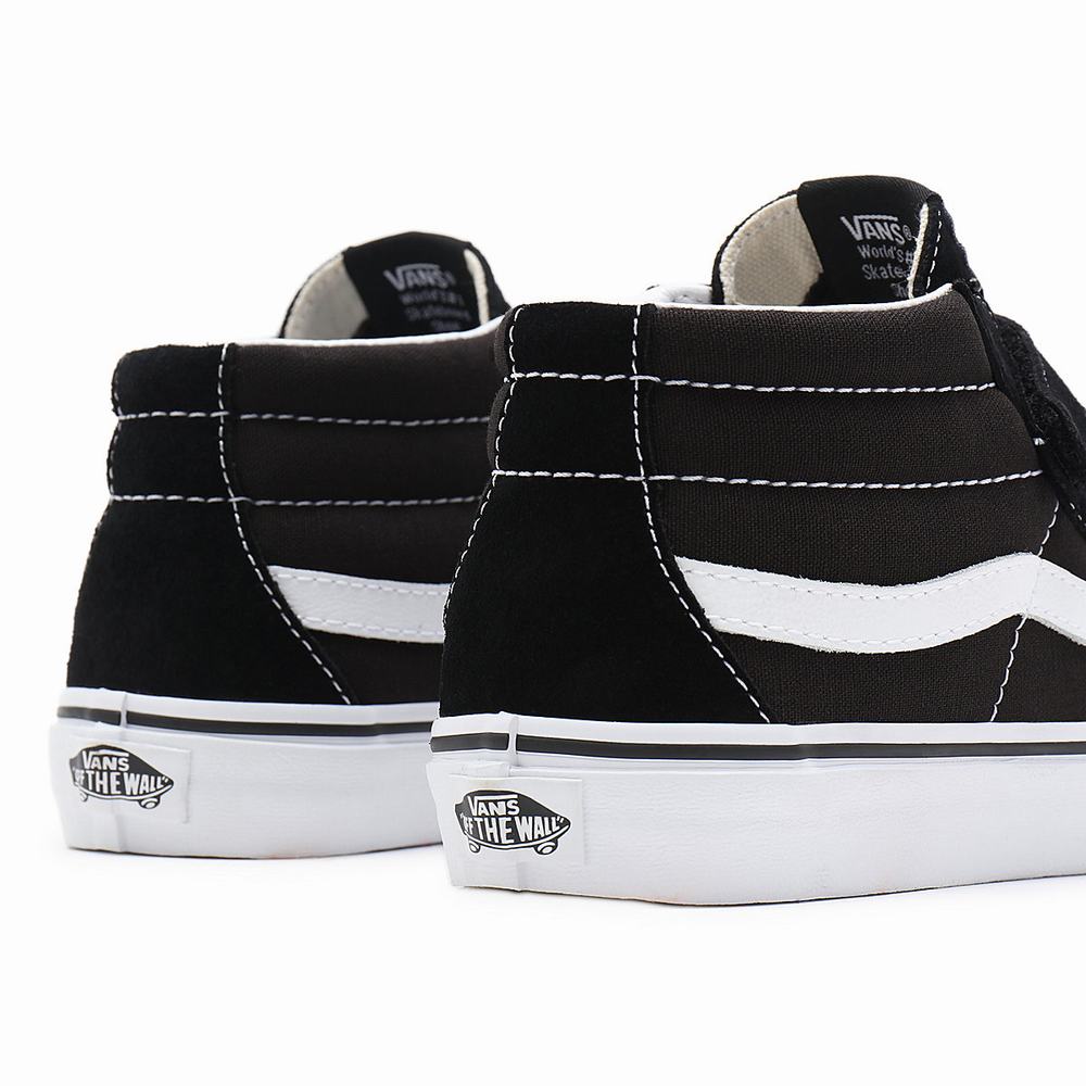 Tenis Botas Vans Sk8-Mid Reissue V (8-14+ years) Niños Negras | QOD904281