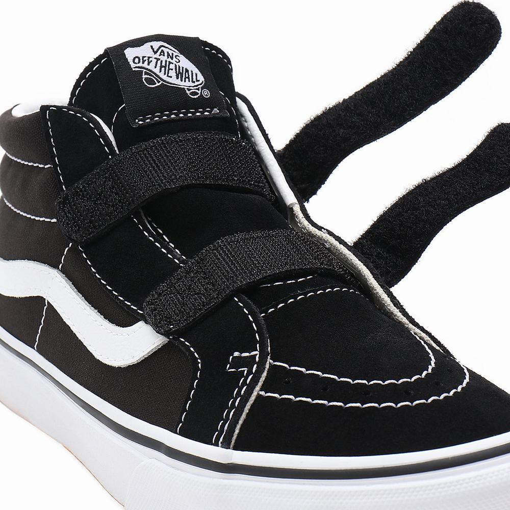 Tenis Botas Vans Sk8-Mid Reissue V (8-14+ years) Niños Negras | QOD904281