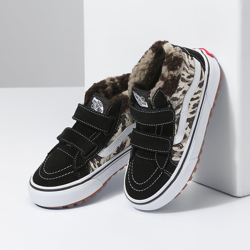 Tenis Botas Vans Sk8-Mid Reissue V MTE-1 (4-8 years) Niños Negras/Multicolor | WJP632509