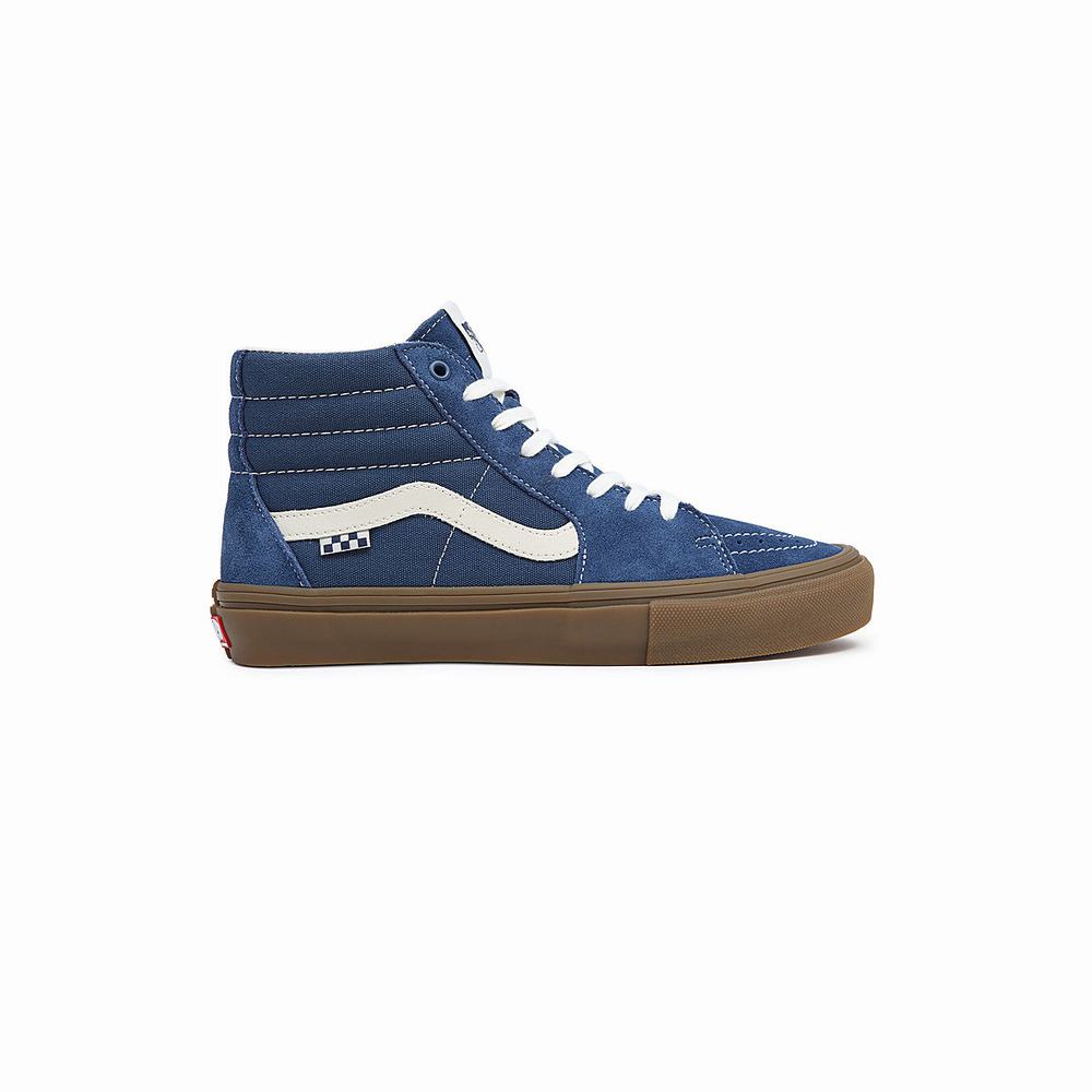 Tenis Botas Vans Skate Sk8-Hi Hombre Azules | MZK147892