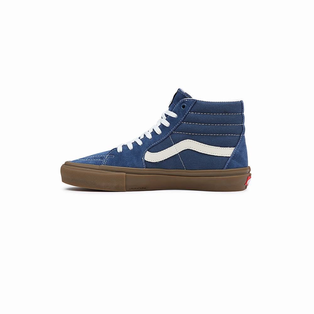 Tenis Botas Vans Skate Sk8-Hi Hombre Azules | MZK147892