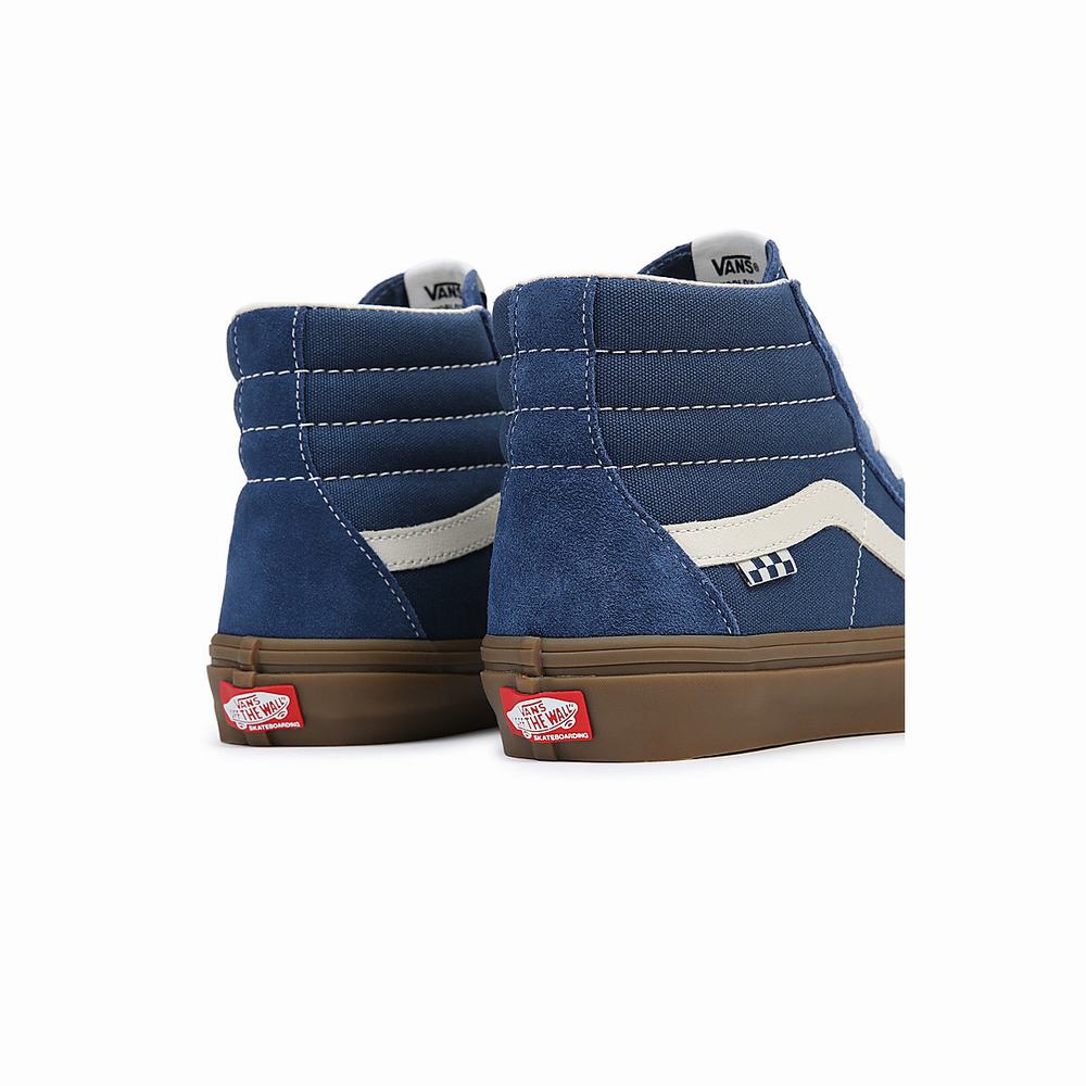 Tenis Botas Vans Skate Sk8-Hi Hombre Azules | MZK147892