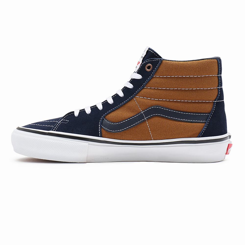 Tenis Botas Vans Skate Sk8-Hi Hombre Marrones | FWZ148976