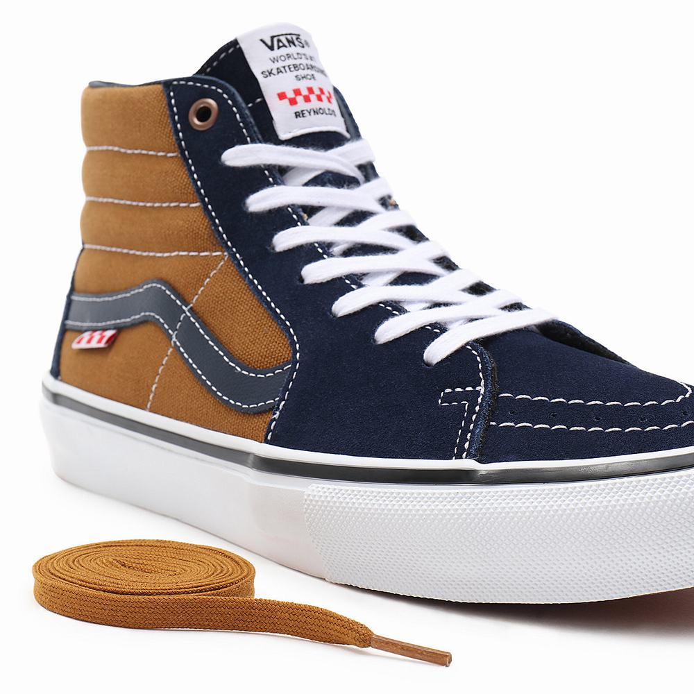 Tenis Botas Vans Skate Sk8-Hi Hombre Marrones | FWZ148976