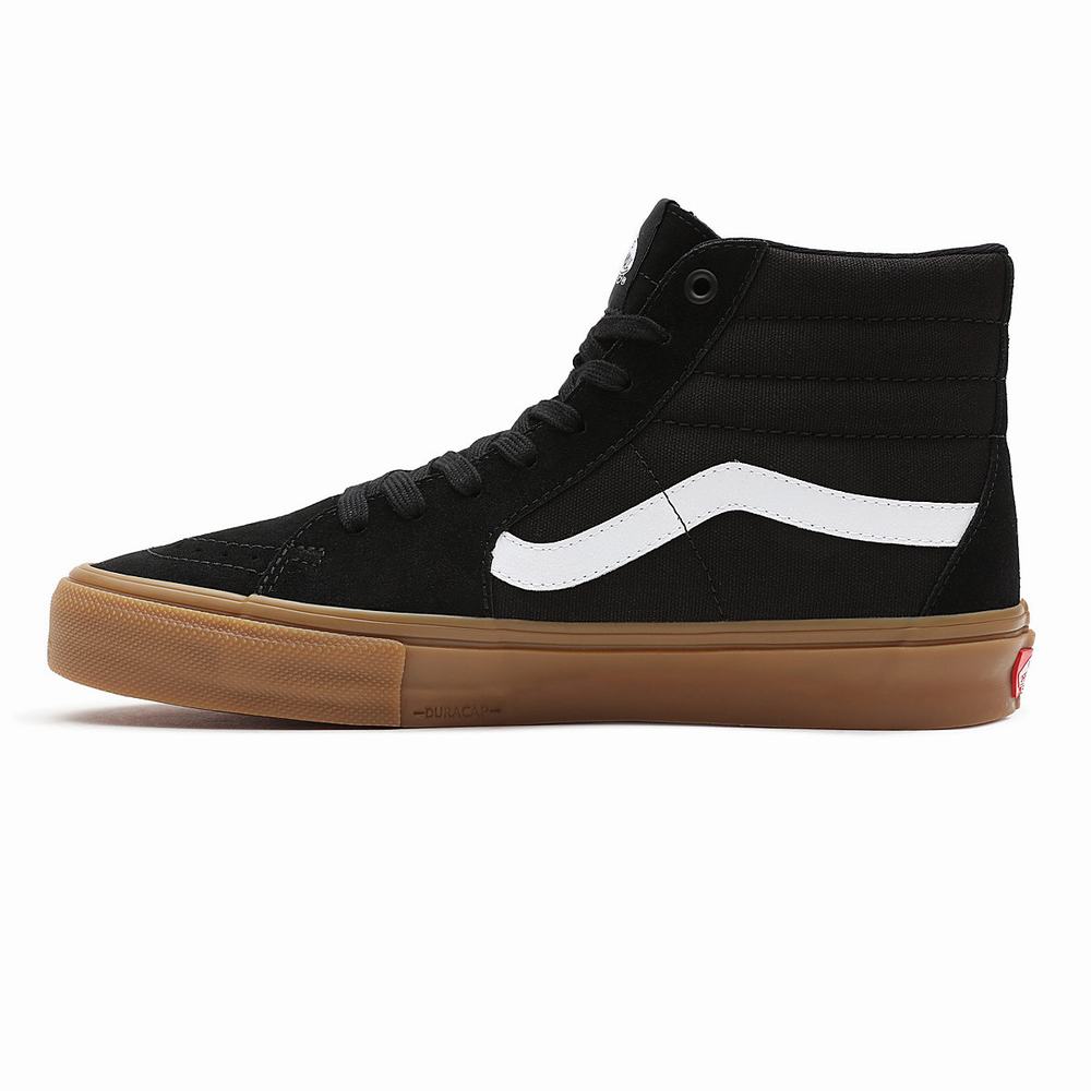 Tenis Botas Vans Skate Sk8-Hi Hombre Negras | HBK089642