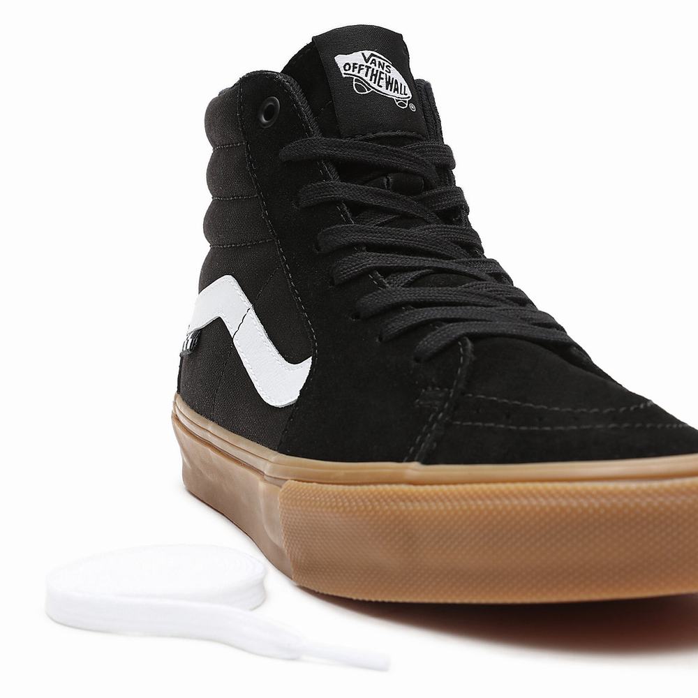 Tenis Botas Vans Skate Sk8-Hi Hombre Negras | HBK089642