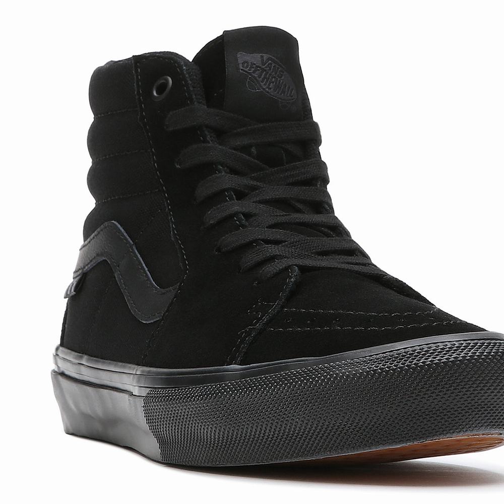 Tenis Botas Vans Skate Sk8-Hi Hombre Negras | JXL671820