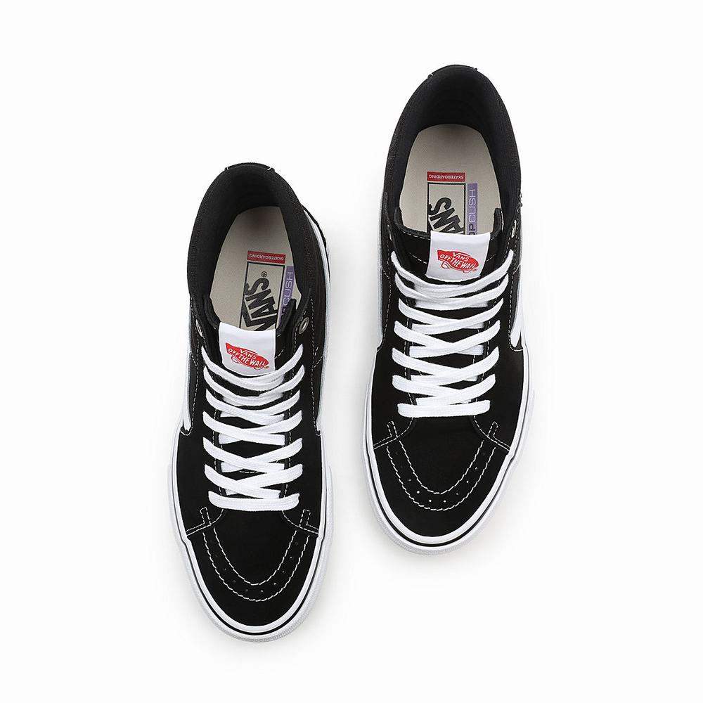 Tenis Botas Vans Skate Sk8-Hi Hombre Negras | VKZ687201