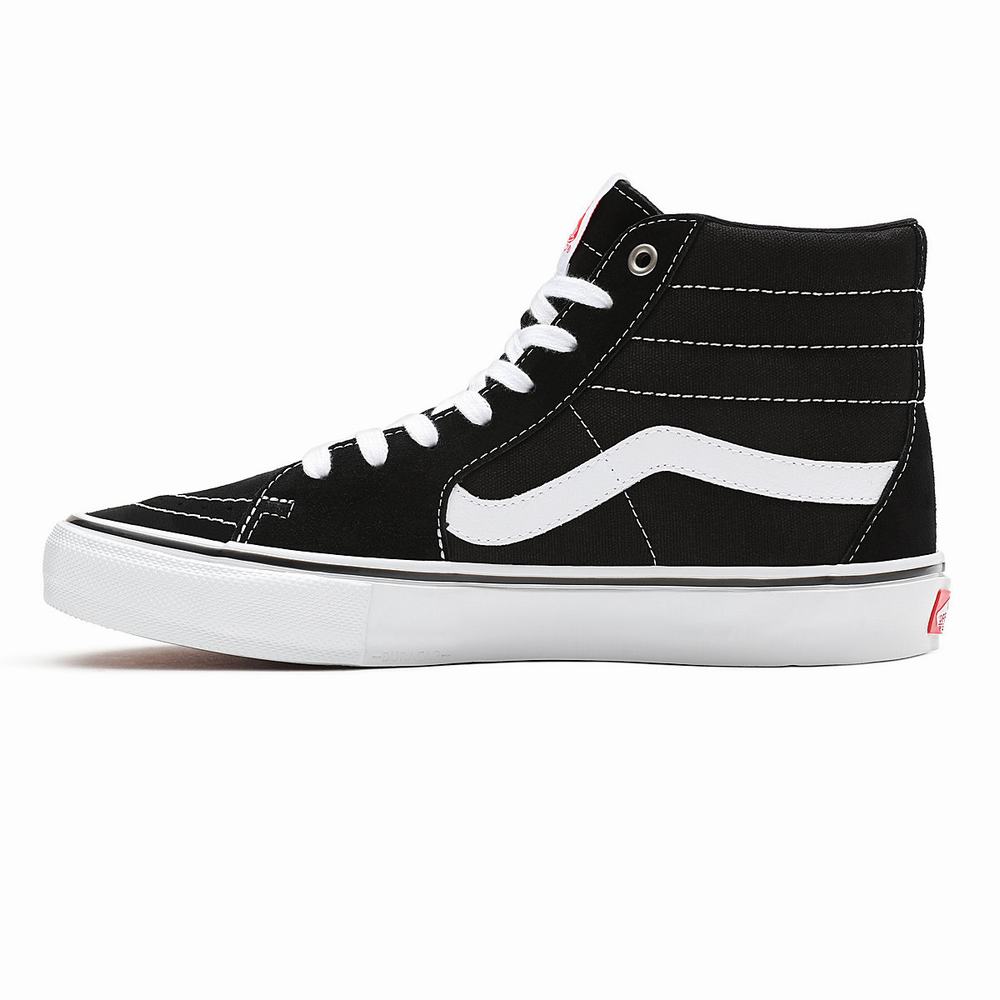 Tenis Botas Vans Skate Sk8-Hi Hombre Negras | VKZ687201