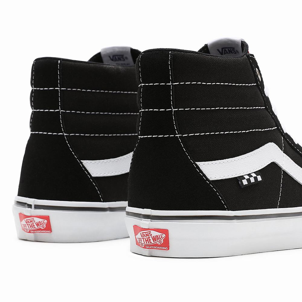 Tenis Botas Vans Skate Sk8-Hi Hombre Negras | VKZ687201