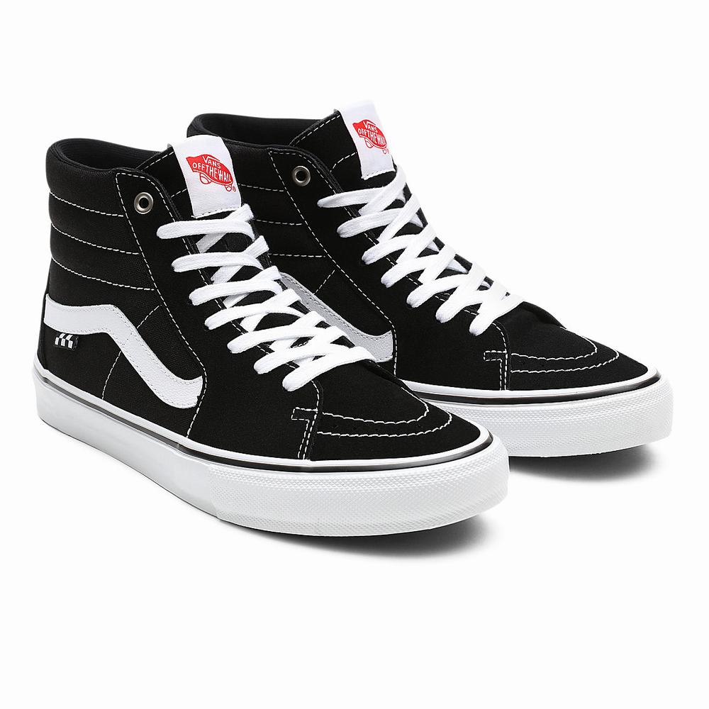 Tenis Botas Vans Skate Sk8-Hi Hombre Negras | VKZ687201