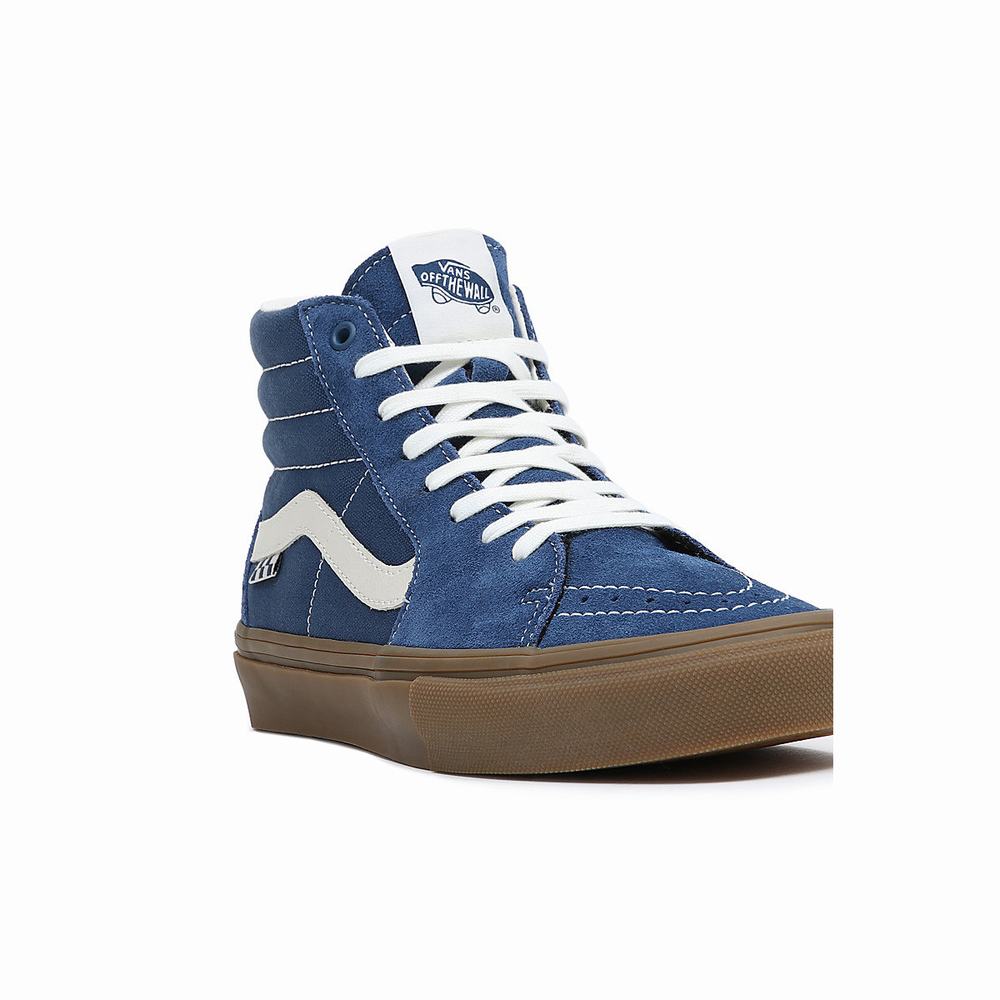 Tenis Botas Vans Skate Sk8-Hi Mujer Azules | MJD098251