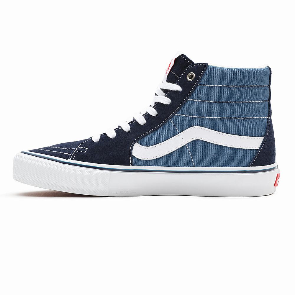 Tenis Botas Vans Skate Sk8-Hi Mujer Azules/Azul Marino | RPT927640