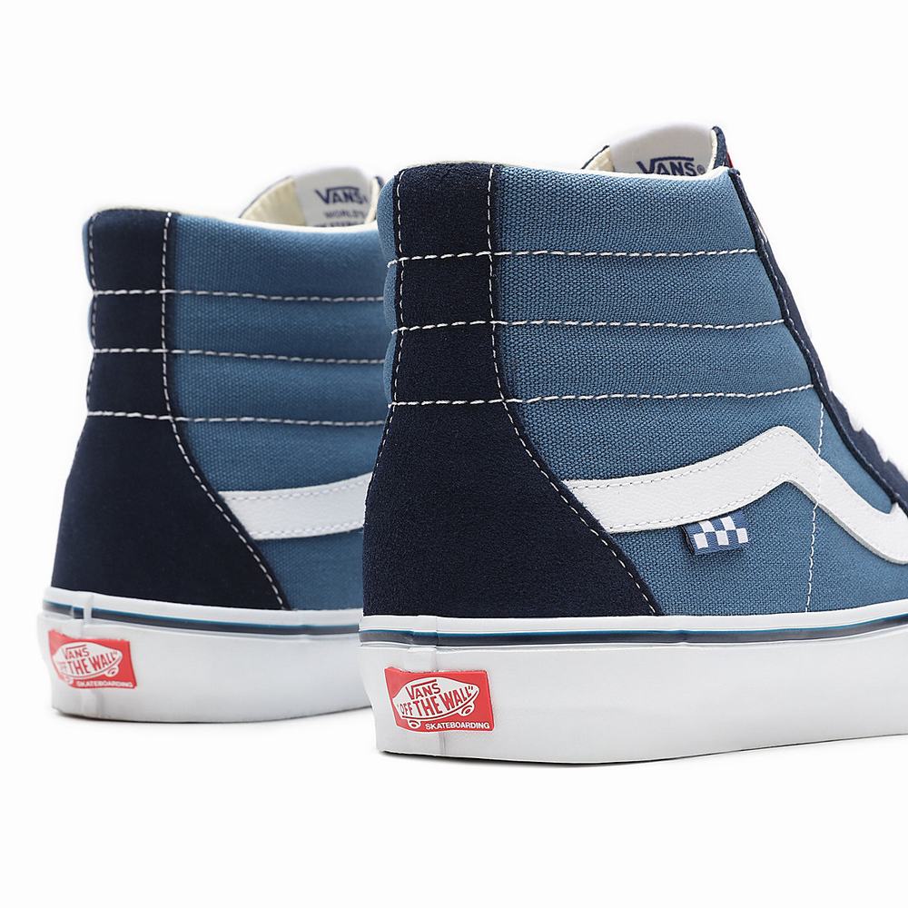 Tenis Botas Vans Skate Sk8-Hi Mujer Azules/Azul Marino | RPT927640